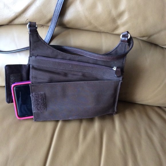 🛑SOLD🛑 Brown Leather Crossbody Wallet Organizer - Picture 3 of 6